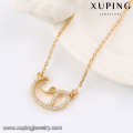 41820 Xuping fashion women necklace jewelry, high end fashion jewelry necklace wholesale